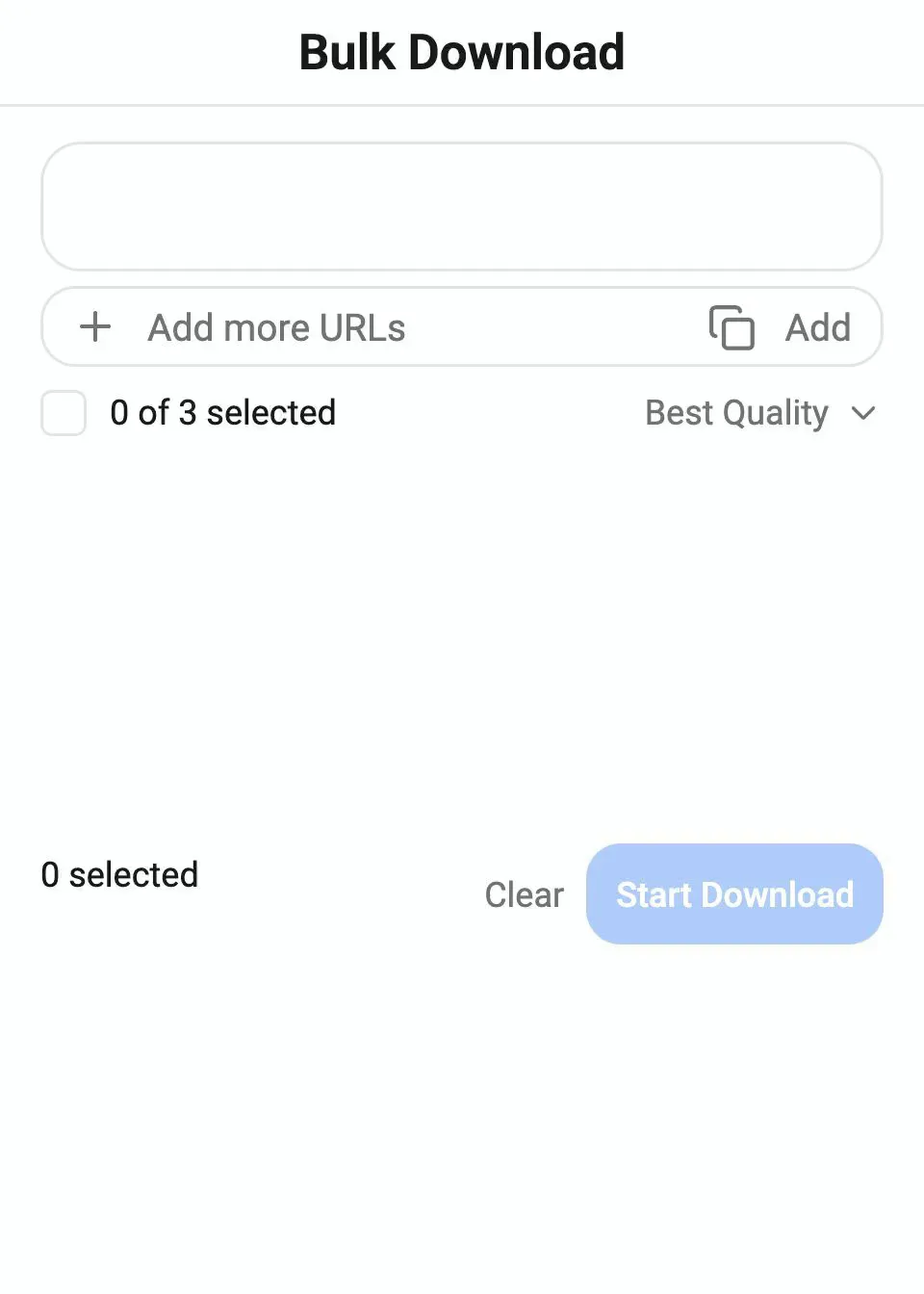 Queue a whole list at once