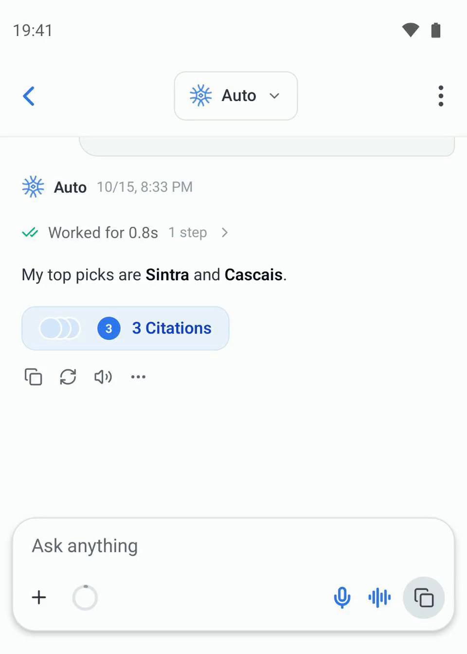 Sviluppa le idee a voce