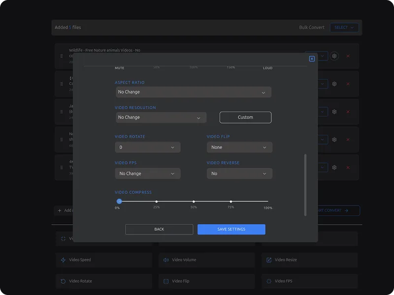 Advanced Codec Control