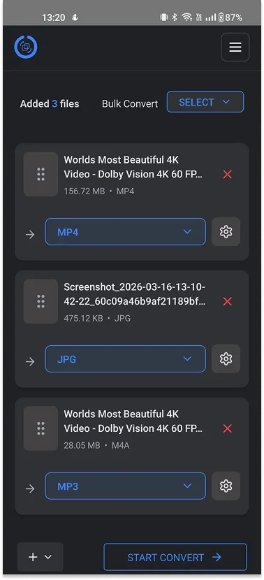 Bulk Batch Conversion