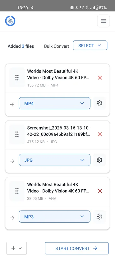 Bulk Batch Conversion
