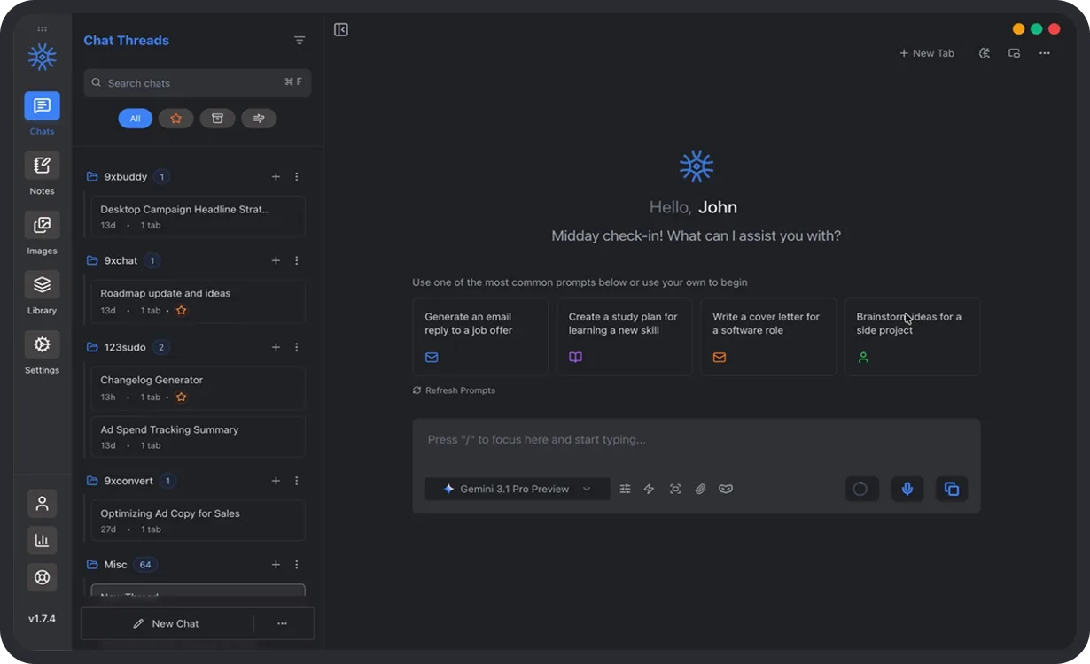 9xchat mobile preview