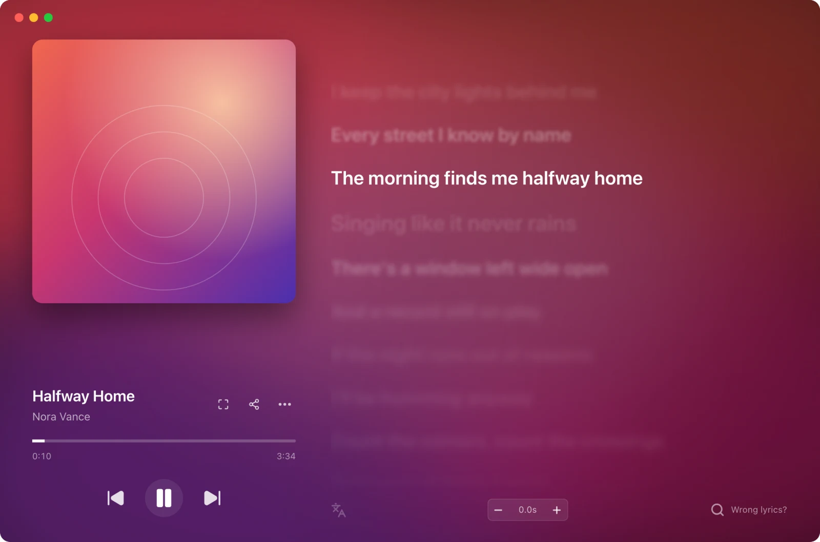 9xlyrics desktop preview