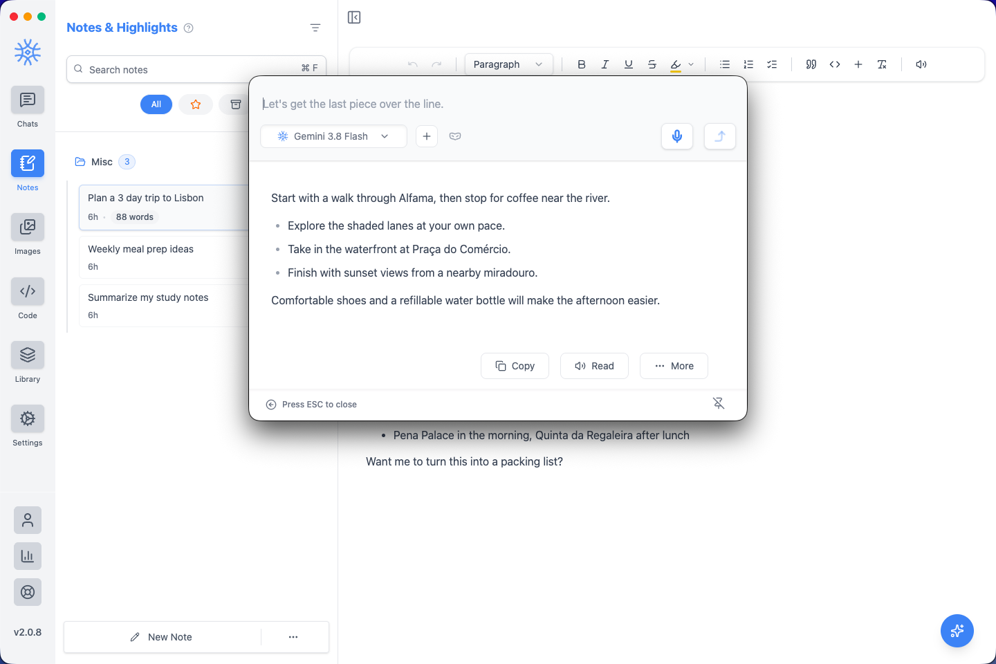 Keep an assistant within reach